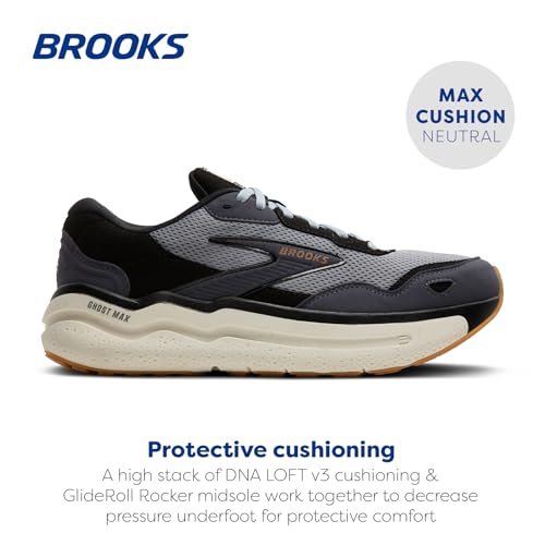 Image of Brooks Men's Ghost Max Suede /Leather Neutral Running & Walking Shoe
