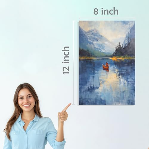 Image of SiddArtify Modern Landscape & Floral Art Print Set - 300GSM Board - 8x12 Inch - Pack of 6 Wall Room Decoration art Poster Prints