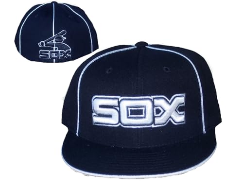 Gorra Chicago White Sox Silver Streak Talla 7 1/8 Negra miniatura 1