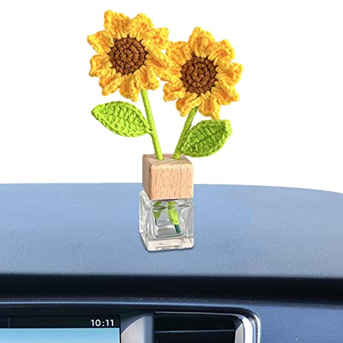 車の芳香剤ベント クリップ, エッセンシャル オイル ディフューザー ベント クリップ クリップ付き空のガラス ボトル, 芳香剤の出口の装飾のびんの香水のディフューザーのガラスびんの芳香療法の芳香の装飾