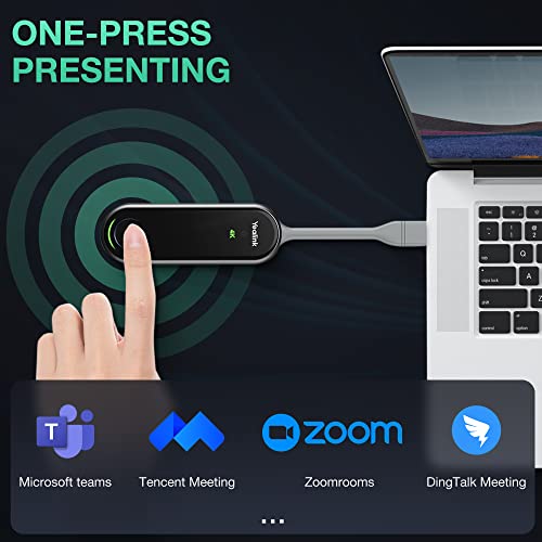 YeaLink WPP30 USB Type-C 4K Wireless Presentation Pod, Black (1303112)