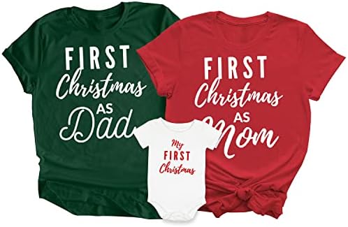 Baby's First Christmas Matching Family Shirt, My 1st Christmas As...