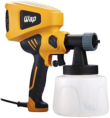WAP Pistola de Pintura Elétrica Profissional EPP400, 900ml, 3 Reg...