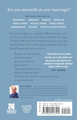 Image of Loving Your Spouse When You Feel Like Walking Away: Real Help for Desperate Hearts in Difficult Marriages