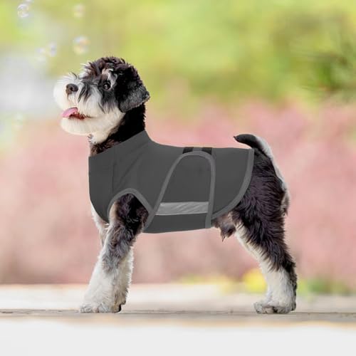 Image of MIGOHI Dog Anxiety Relief Coat,Comfort Anxiety Vest for Dogs,Adjustable Dog Anxiety Calming Wrap for Fireworks,Travel,Separation,Anxiety Jacket for Medium Dogs,M,Gray