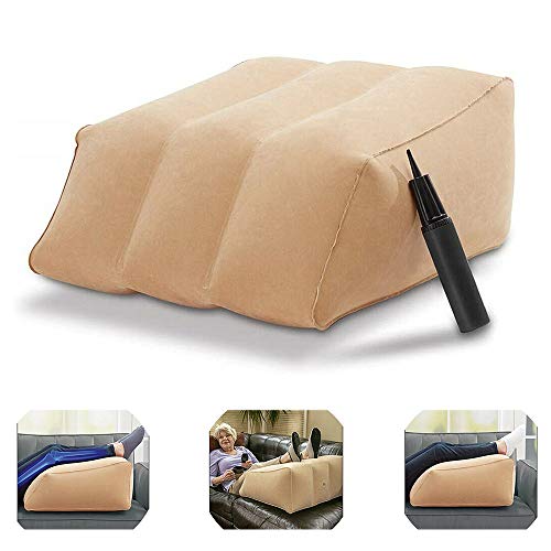ZN Leg Rest Pillow,Elevation Wedge Leg Foot Rest Raiser Support Pillow Portable Inflatable Cushion 1pcs
