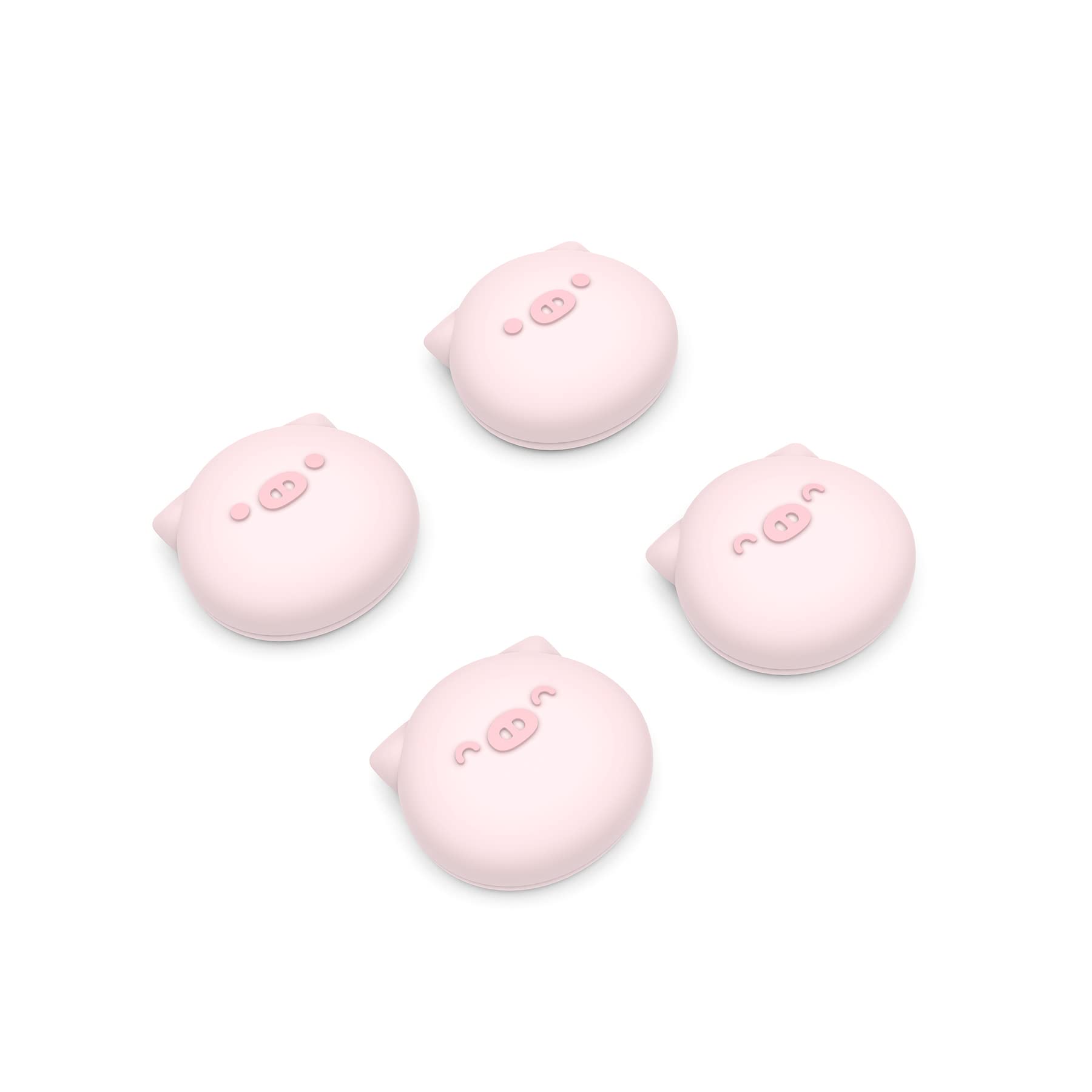 PlayVital Chubby Piggy Cute Thumb Grip Caps for PS5/4 Controller, Silicone Analog Stick Caps Cover for Xbox Series X/S, Thumbstick Caps for Switch Pro Controller - 1