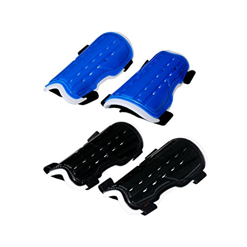 PcleasureCD Youth Soccer Shin Guards, 2 Pair Perforated Breathable Soccer Shin Pads Board
