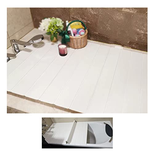 Couvercle de plateau en PVC pour baignoire pliable rabat isolant tablette et ordinateur