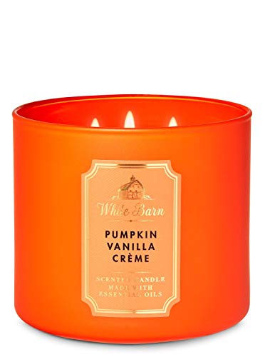 White Barn Pumpkin Vanilla Creme Candle 3 Wick Bath and Body Fall Candle