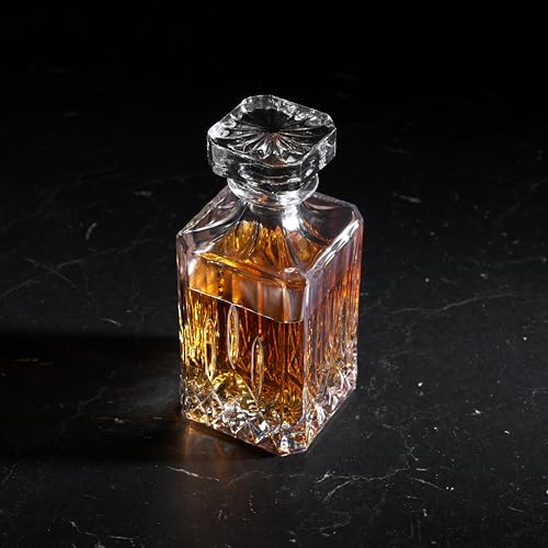 Viski Admiral Whiskey Decanter with Stopper, Elegant Liquor Decanter for Bourbon, Scotch, Spirits, Wedding Gifts, Man Cave Essentials, Home Bar Accessories, 30 oz (887 ml) - Image 4