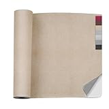 Self-Adhesive Suede Fabric Wrap - Suede Wrap for Car Interior - Microfiber and Synthetic Leather, Stretchable Interior Film for Car and Chair armrests Home Decor (Beige, 16.5x59in)