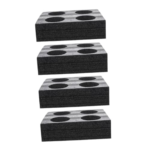 HONMEET 4Pcs Foam Cup Holder Tray for Coffee Milk Tea Portable Beverage Carrier for Drinks for Restaurants Cafes and Takeout Lightweight Leak Resistant Design