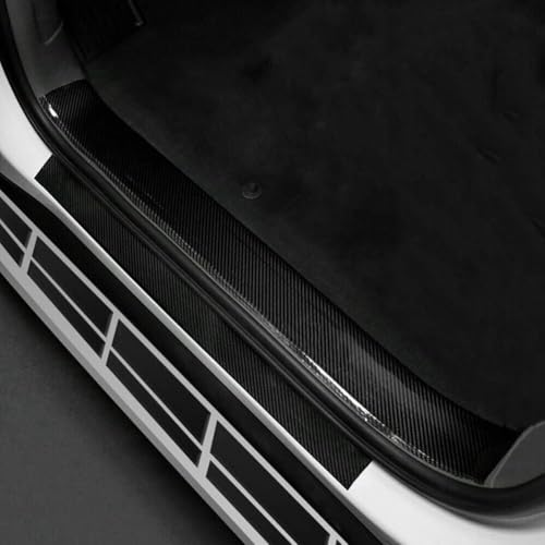 Image of Xariya Carbon Fiber Car Door Sill Protector Strip, Anti-Scratch Adhesive Tape for Car Interior /Exterior, Waterproof & Durable Auto Protection Film (5cm x 5m) (Black)