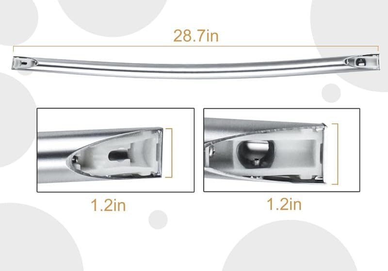 #US Replacement Part for Freezer Door Handle for SS RF4289HARS/XAA-02 RF4289HARS/XAA-03 RF28HDEDBSR/ - refrigPart#59936