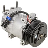 AC Compressor & 120mm 8-Groove A/C Clutch For International Replaces 3582435C1 Sanden SD7H15 4418 4819 - BuyAutoParts 60-02320NA New
