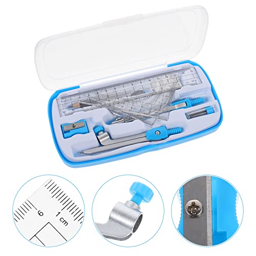 STOBOK Kit de Geometria Matemática Kit de Ferramentas Matemáticas Conjunto de Geometria Com Réguas T