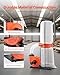 VEVOR Dust Collector, 1100 CFM 2.5 Micron Vortex Cone Dust Collectors, 1.5HP Sawdust Collection System with 35-Gallon Dusts Collector Bag & 42-Gallon Filter Bag, 3400 RPM High Speed, for Woodworking