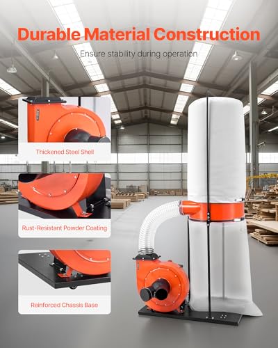 VEVOR 1100 CFM 1.5HP Dust Collector