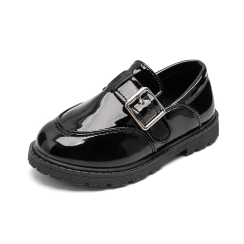 Image of KIDSUN Toddler Boy's Girl's Dress Shoes Comfort Lace-Up Oxford School Uniform Shoes Loafer Flats (Toddler /Little Kid)