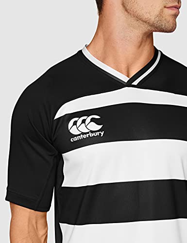 Canterbury Vapodri Evader Rugby-Trikot für Herren XL schwarz/weiß
