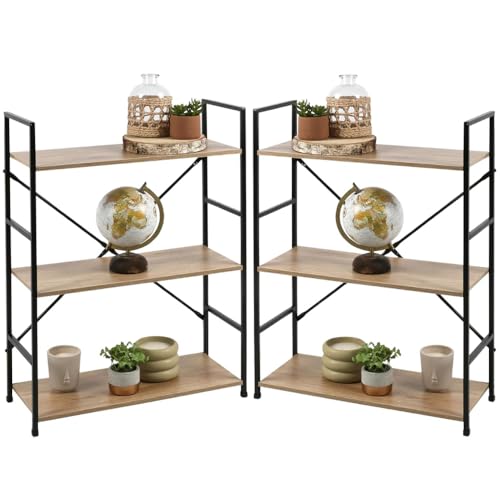 🏠 Versatilità in ogni spazio: Il nostro scaffale portaoggetti in legno e metallo a 3 ripiani è perfetto per organizzare la tua casa, garage o magazzino. Con dimensioni compatte di 58x24x80 cm, si adatta facilmente a qualsiasi ambiente, offrendo un tocco di modernità e funzionalità