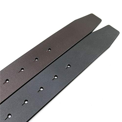 #N/a 2x Cinto de Couro Masculino Vintage Tiras de Reposição Masculinas Sem Fivela de 47 Polegadas de