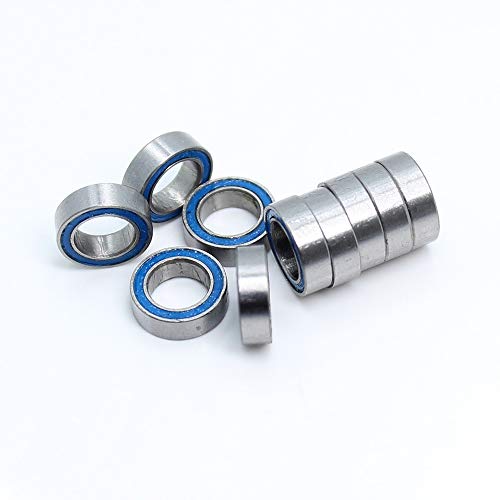 Rodamientos MR85RS ABEC3 5x8x2.5 mm con sello de goma azul de bolas miniatura