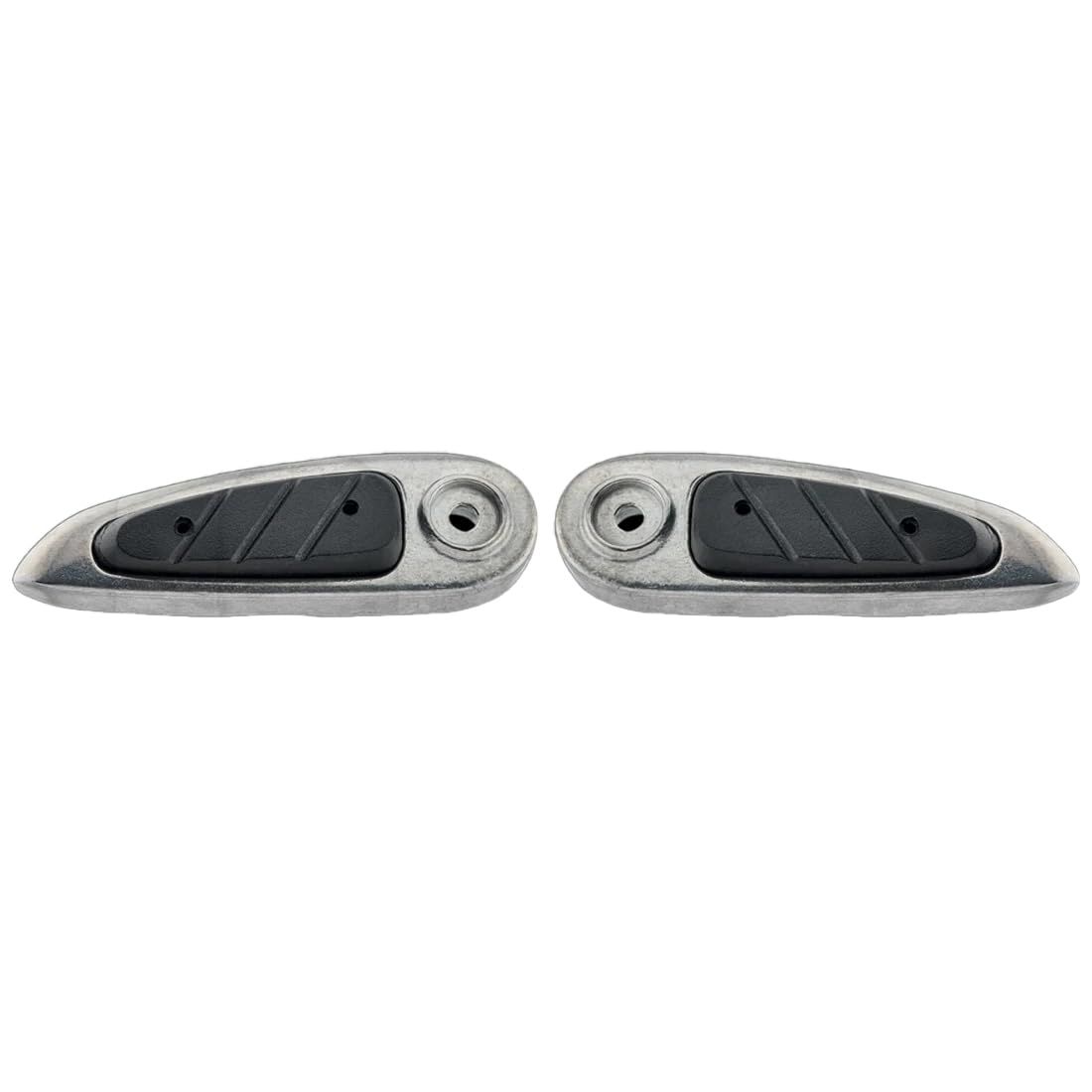 Paire De Pédalins Passager AR Pour Gilera Coguar 125 4T (1999-2002) - Noir