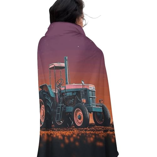 Couverture ronde tracteur 150 cm pour canapé et salon
