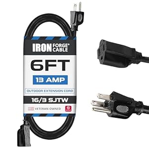 Iron Forge Cable Verlängerungskabel 6 Fuß Outdoor