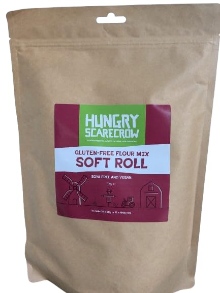 Hungry Scarecrow Mezcla de rollo suave sin gluten, 1 kg