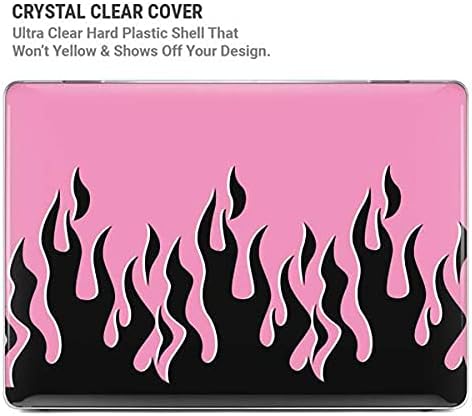 Skinit Case + Skin Compatible with MacBook Pro 15in (2016-19) Originally Designed Pink Flames Design
