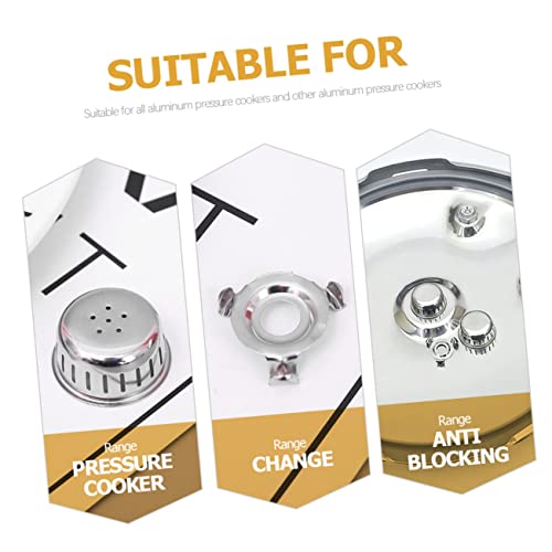 Kit de repuestos para olla a presión: 10 piezas de acero inoxidable, tapa antiobstrucción, soporte y válvula de reemplazo miniatura 4