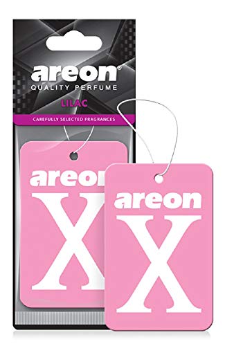 Image of AREON X XV05C Hanging Best Car Air Freshener Lilac Scent, Paper Hanging Ornaments, Long Lasting Scent for Car or Home 12 Pack