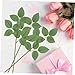 OUNONA Floral Wire Stems with Leaves 10 Pcs Artificial Rose Flower Stems for Wedding Bouquets DIY Craft Floral Arrangement Tools 12.99In