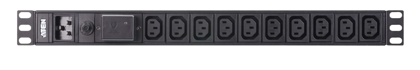 ATEN PDU básica con protección contra sobretensiones 1U 16A 10 puertos IEC-320 C20 PE0210S (G), Reino Unido, líder del mercado de KVM #1