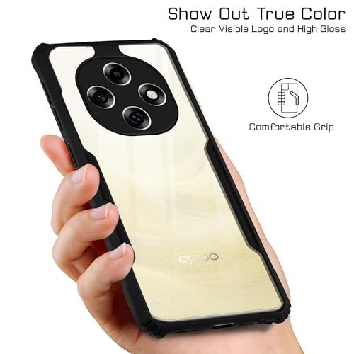 Image of Jkobi Hybrid Back Cover Case for Oppo F31 Pro (Shockproof with Polycarbonate Clear Panel | Professional Black)
