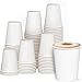 [100 Pack] 8 oz. White Paper Hot Cups