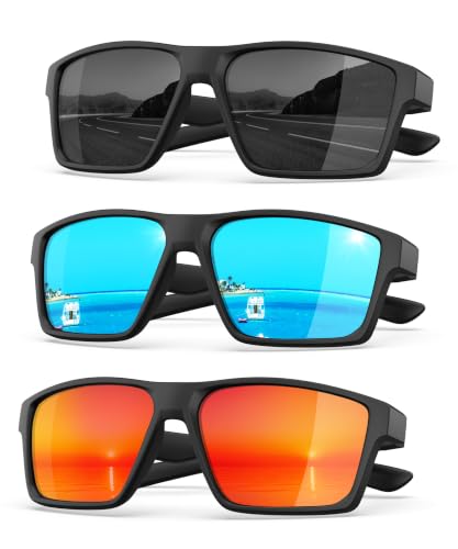 Image of KALIYADI Sports Mens-Sunglasses Women Polarized-Sunglasses-Men: Sun Glasses with UV400 for Driving Running Cycling