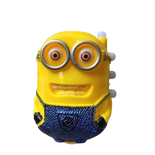 Image of BELOXY Minion Spinning Top Magic Latto Toy Flashing Plastic Magic Lattoo Top with LED Lights Music Non-Toxic Safe Attractive Toy Laser Toys Kids (Multicolor) (Minion Spinning Top 02)