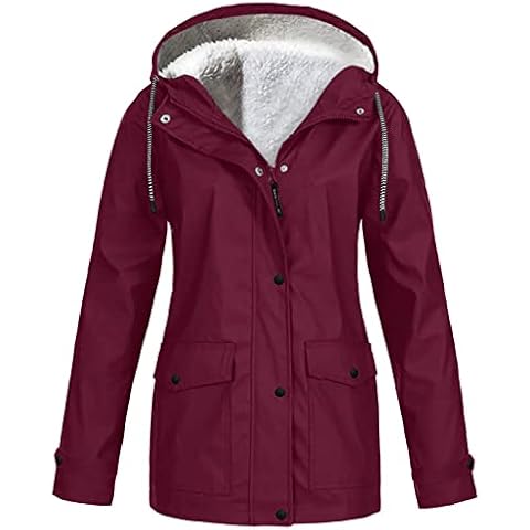 BOXIACEY Women's Waterproof Rain Jacket Cover