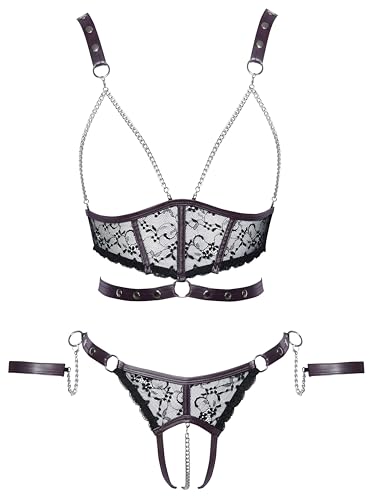 Ensemble de lingerie Cottelli taille M en dentelle noire