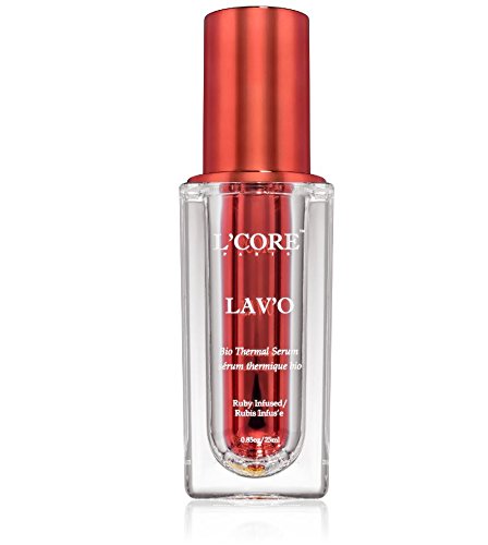L'Core Paris Thermal Serum Lavo Bio Collection - For Instant Heating Effect, Open Pores, Penetrate Deep Layers of Skins, Absorb Oils, Toxins and Dirt - 0.85oz/25ml