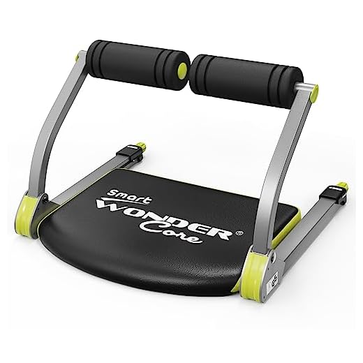 WONDER CORE Smart Sit Up Exercise Equipment, Abdominal Exercise Machine for Home, Ab Crunch Machine for Stomach Workout, Fitness Equipment for Abs Workout, Core Ab Exercise System Trainer (Green)