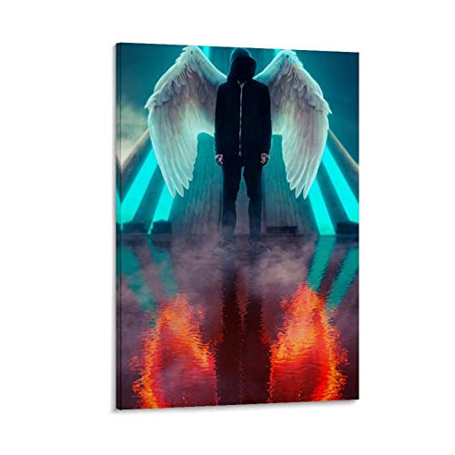 WENYUE - Póster de personaje con capucha (40 x 60 cm)