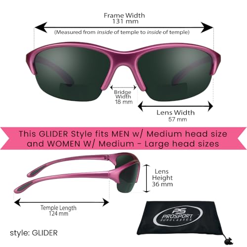 proSPORT Bifocal Reader Sunglasses Safety Z87 Smaller Size Cycling Motorcycle Riding4