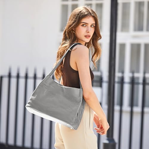 Image of Kattee Leather Tote Purse for Women, Casual Hobo Shoulder Bag | Roomy tote purse with a magnetic snap closure for work, shopping, and daily use.