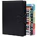 HXRTANGS Taccuino Ricaricabile A5 in PU Pelle, Raccoglitore ad Anelli Quaderno Foglia Sciolta Organizzatore Personale con Tasche / Portapenne / Accessori, 160 Pagine a Righe, Nero