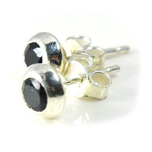 Boucles d'oreilles onyx noir en argent 925 au raffinement unique
